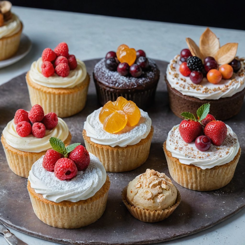 капкейки и кексы из пекарни