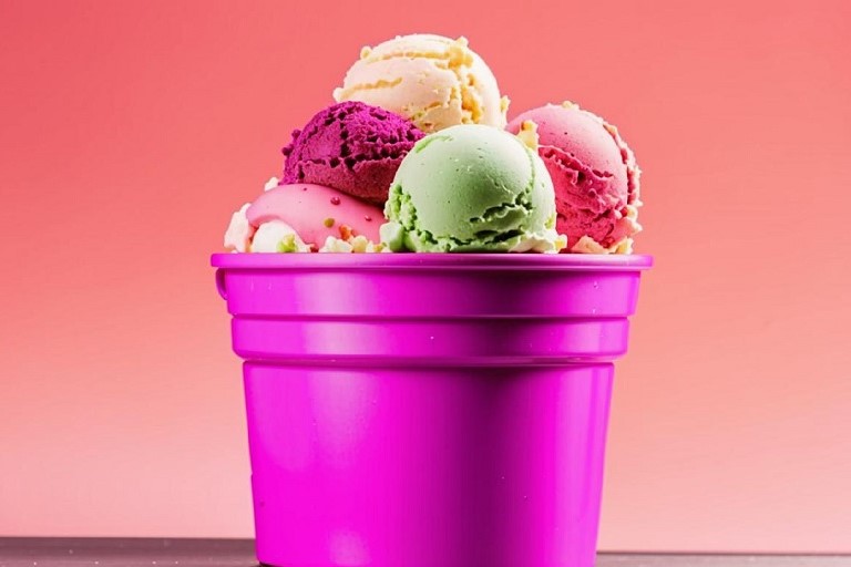 пластиковое ведро для мороженого