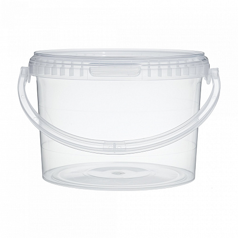 прозрачное ведро 3,0 л пластиковое