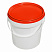 пластиковое ведро jetb 850 (0,85 л) с красной крышкой