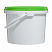 пластиковое ведро jet 34 (3,4 л) с зеленой крышкой