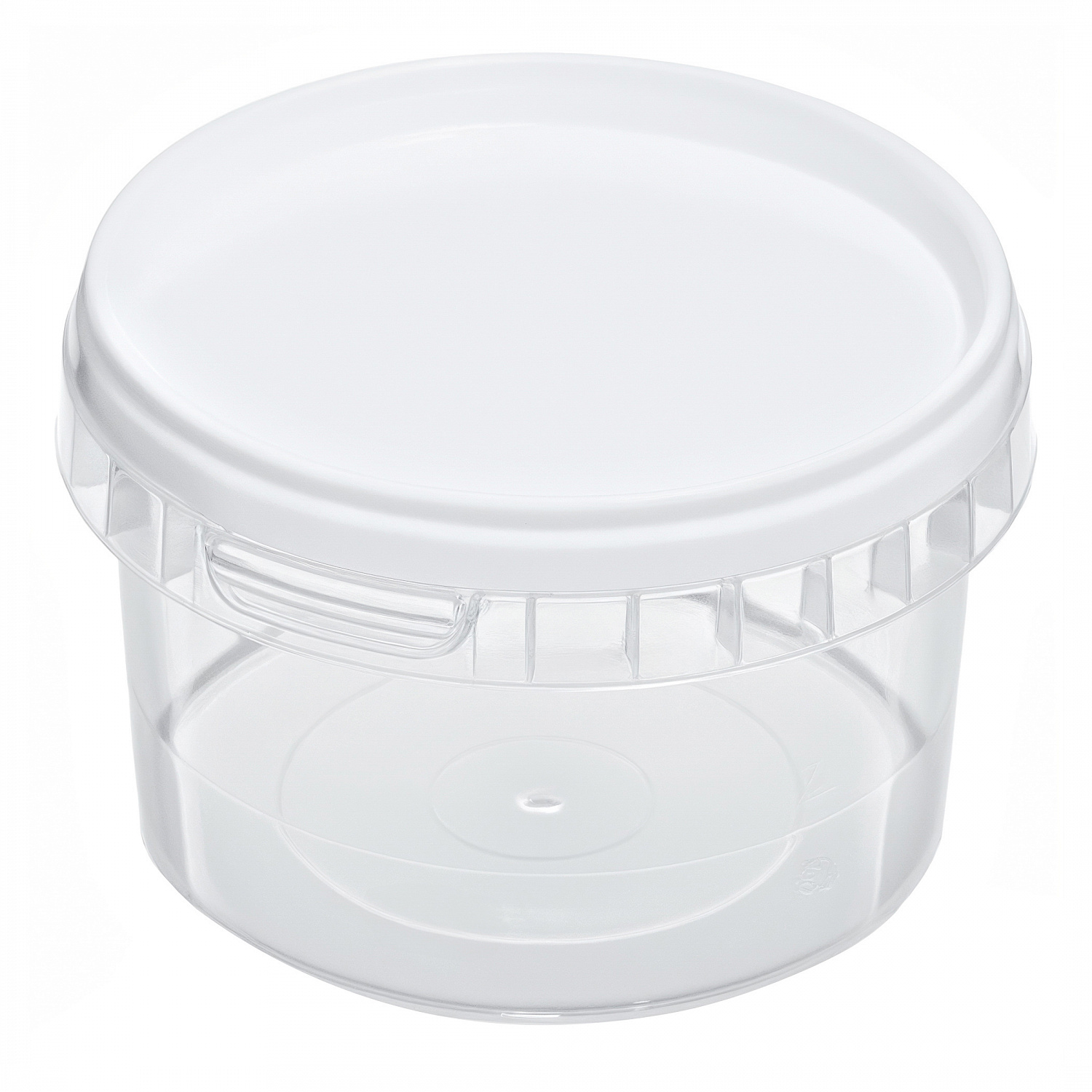пластиковая банка с крышкой jetb 280 (0,28 л) пищевая круглая