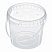 прозрачное ведро 0,365 л из пластика