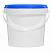 пластиковое ведро jetb 365 (0,365 л) с синей крышкой