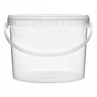 прозрачное ведро 11,3 л пластиковое