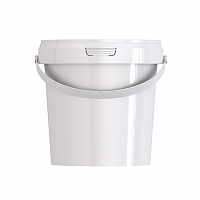 пластиковое ведро jetb 12 (1,2 л) с крышкой 