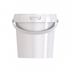 пластиковое ведро jetb 12 (1,2 л) с крышкой 