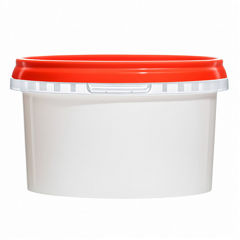 пластиковая банка jetb 478 (0.5 л) с красной крышкой