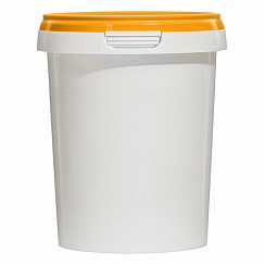 пластиковая банка (стакан) jetb 520 (0,520 л) с оранжевой крышкой