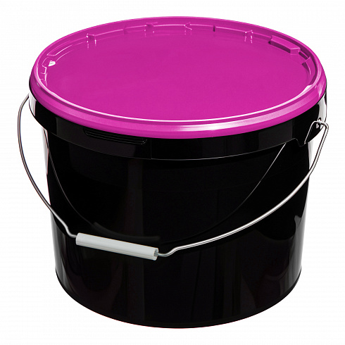 ведро техническое jet 110 (11,3 л) металл. ручка, фиолетовая крышка