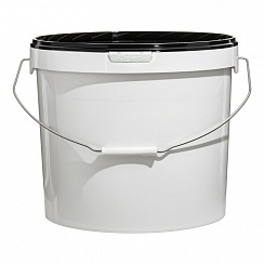 пластиковое ведро jet+ 205 (20,6 л) с черной крышкой