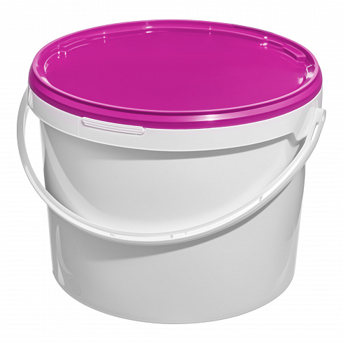 пластиковое ведро jet 110 (11,3 л) с фиолетовой крышкой