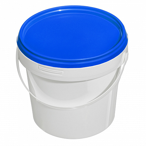 пластиковая банка jetb 860 (0,86 л) с синей крышкой