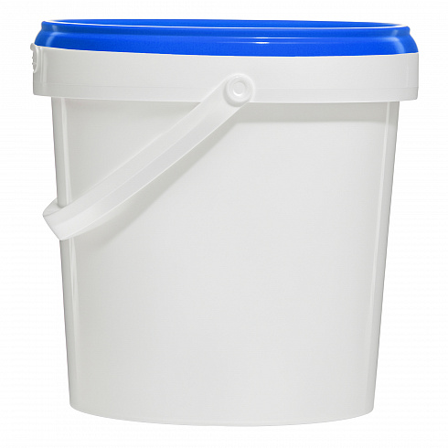пластиковое ведро jetb 12 (1,2 л) с синей крышкой