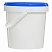 пластиковое ведро jetb 12 (1,2 л) с синей крышкой