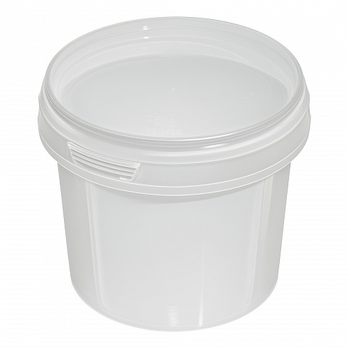 пластиковая банка с крышкой jetb 365 (0,365 л) пищевая круглая