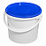 пластиковое ведро jet 56 (5,7 л) с синей крышкой