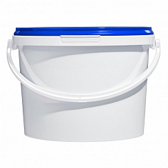 пластиковое ведро jet 23 (2,3 л) с синей крышкой