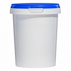 пластиковая банка (стакан) jetb 520 (0,520 л) с синей крышкой