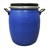 пластиковая бочка 48 литров с ручками