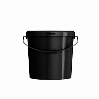 пластиковое ведро круглое jet 210 (21,3 л) техническое металл. ручка