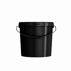 пластиковое ведро круглое jet 210 (21,3 л) техническое металл. ручка