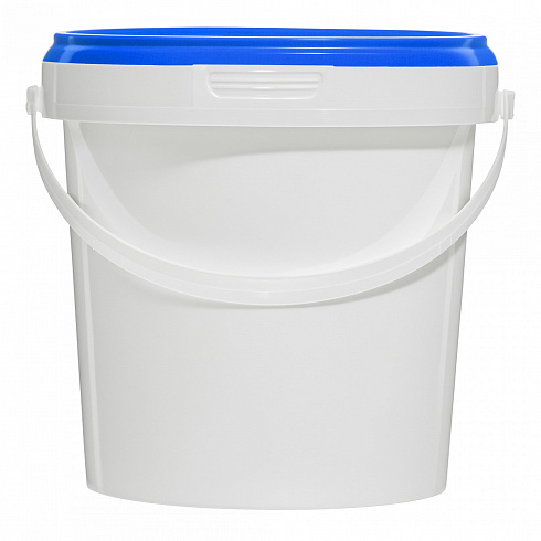 пластиковое ведро jetb 12 (1,2 л) с синей крышкой