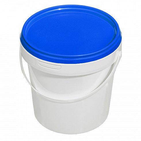 пластиковое ведро jetb 12 (1,2 л) с синей крышкой