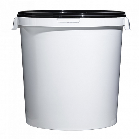 пластиковое ведро jet 320 (32,8 л) с черной крышкой