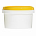пластиковая банка jetb 280 (0,28 л) с желтой крышкой