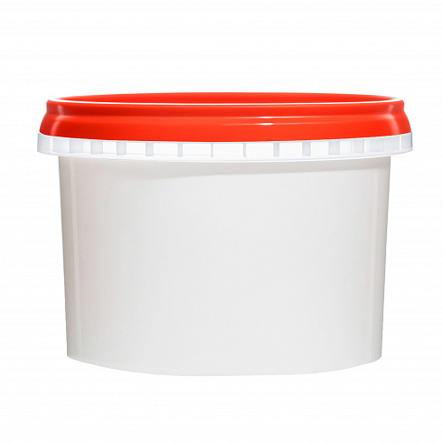 пластиковая банка jetb 548 (0,55 л) с красной крышкой