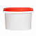 пластиковая банка jetb 548 (0,55 л) с красной крышкой