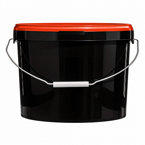ведро техническое jet 110 (11,3 л) металл. ручка, красная крышка