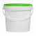 пластиковое ведро jetb 11 (1,1 л) с зеленой крышкой
