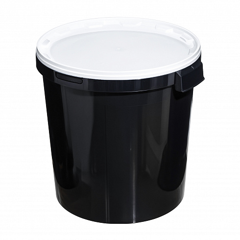 техническое ведро jet 320 (32,8 л) с белой крышкой
