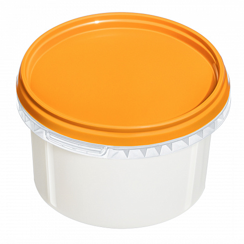 пластиковая банка jetb 548 (0,55 л) с оранжевой крышкой