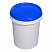 пластиковая банка (стакан) jetb 520 (0,520 л) с синей крышкой
