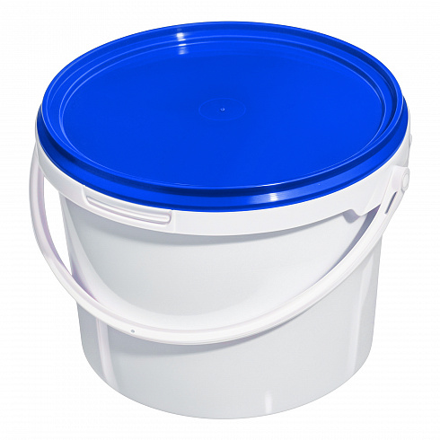 пластиковое ведро jet 30 (3 л) с синей крышкой