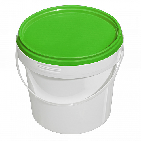 пластиковая банка jetb 860 (0,86 л) с зеленой крышкой
