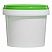 пластиковая банка jetb 365 (0,365 л) с зеленой крышкой