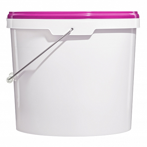 пластиковое ведро jet 150 (15,9 л) металл. ручка, фиолетовая крышка