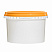 пластиковая банка jetb 548 (0,55 л) с оранжевой крышкой