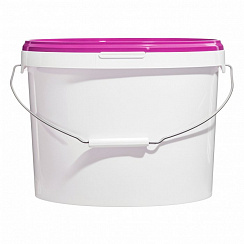 пластиковое ведро jet 125 (13,2 л) с фиолетовой крышкой