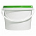 пластиковое ведро jet 30 (3 л) с зеленой крышкой