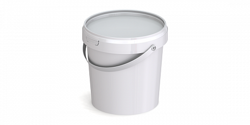 пластиковое ведро jetb 12 (1,2 л) с крышкой 