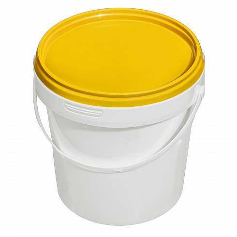 пластиковое ведро jetb 12 (1,2 л) с желтой крышкой