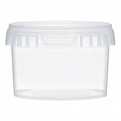 пластиковая банка с крышкой jetb 280 (0,28 л) пищевая круглая