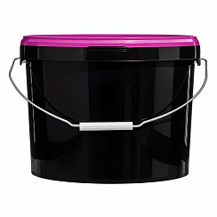 ведро техническое jet 110 (11,3 л) металл. ручка, фиолетовая крышка