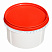пластиковая банка jetb 548 (0,55 л) с красной крышкой