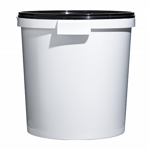 пластиковое ведро jet 320 (32,8 л) с черной крышкой